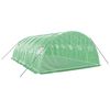 vidaXL Greenhouse Green Polyethylene, Galvanised steel Large Rollable