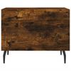 vidaXL Coffee Table Set of 2 Smoked oak Engineered wood, Iron Small