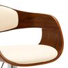 vidaXL Bar Chair Set of 2 Cream and brown