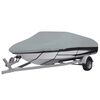 vidaXL Boat Cover Grey 299.2x137.8x15.7"