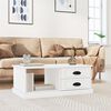 vidaXL Coffee Table White Engineered wood Medium Coffee Table