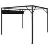 vidaXL Garden Gazebo Anthracite Powder-coated steel, 100% polyester