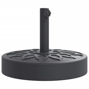 vidaXL Umbrella Base Black Polyethylene and concrete 55 lb