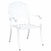 vidaXL Garden Chair 2 pcs White 55 x 56.5 x 91cm Aluminium