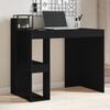 vidaXL Office Desk Black Engineered wood Compact Office Desk