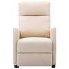 vidaXL Electric Massage Recliner Cream