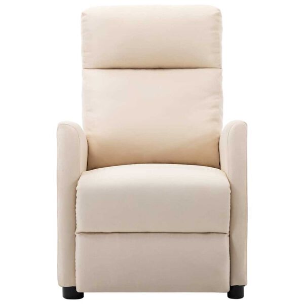 vidaXL Electric Massage Recliner Cream