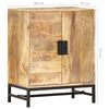 vidaXL Sideboard Brown Solid mango wood, Powder-coated steel Medium