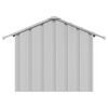 vidaXL Dog House Grey Galvanized Steel 33.5 x 42.1 x 31.9 in Dog House