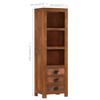 vidaXL Highboard with 3 Drawers 15.7"x11.8"x51.2" Solid Mango Wood
