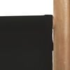 vidaXL Folding 4-Panel Room Divider 63" Bamboo and Canvas
