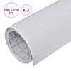 vidaXL Car Films 2 pcs 3D White 39.4x59.1"