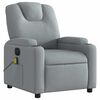 vidaXL Electric Massage Recliner Chair Light gray
