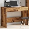 vidaXL Desk Old wood Engineered wood Medium Desk Rectangular Modern