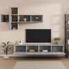 vidaXL TV Cabinet Set Set of 7 Gray Sonoma Engineered Wood