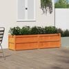vidaXL Garden Planter Wax Brown Solid Pine Wood Large Decorative Inlays