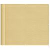 vidaXL Balcony Screen Sand 35.4x275.6" 100% Polyester Oxford