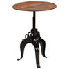 vidaXL Bar Table Multicolor top, Black frame