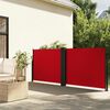 vidaXL Retractable Side Awning Red 100% Polyester with PU coating