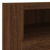 vidaXL TV Wall Cabinet Brown oak Engineered wood Compact TV Wall Cabinet