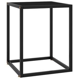 vidaXL Coffee Table Black Tempered glass Small Durable Coffee Table