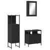 vidaXL Bathroom Furniture Set Black