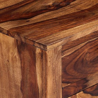 vidaXL Sideboard 39.3"x11.8"x19.6" Solid Sheesham Wood