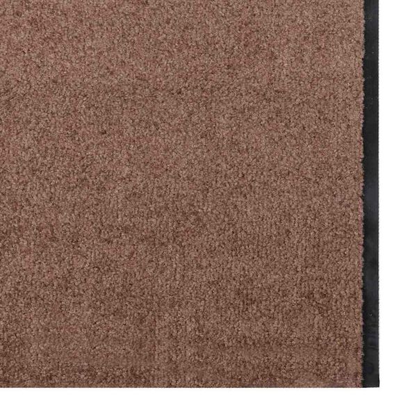 vidaXL Doormat Brown and Black 120 x 350 cm Polypropylene and vinyl