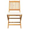 vidaXL Folding Chair 6 pcs White 49 x 57.5 x 92cm Solid Acacia wood