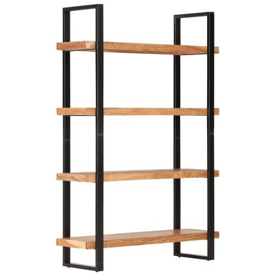 vidaXL 4-Tier Bookcase 47.2"x15.7"x70.9" Solid Acacia Wood