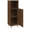 vidaXL Bathroom Cabinet Brown oak Engineered wood Narrow