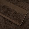 vidaXL Towel Set of 10 Brown 100% cotton XXL Towel Rectangular