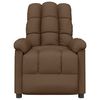 vidaXL Recliner Brown 100% polyester fabric, plywood, iron Standard