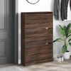 vidaXL Shoe Cabinet Brown Oak 31.5"x8.3"x49.4" Engineered Wood