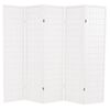 vidaXL Folding 5-Panel Room Divider Japanese Style 78.7"x66.9" White