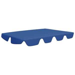 vidaXL Replacement Canopy Blue Polyester with PVC coating