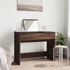 vidaXL Dressing Table with Mirror Brown Oak 39.4"x17.7"x29.9"