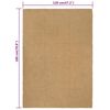 vidaXL Rug Natural jute tone Jute 47.2 x 70.9 in Durable Jute Rug
