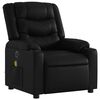 vidaXL Electric Massage Recliner Chair Black Faux leather, Metal, Plywood