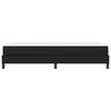 vidaXL Bed Frame with Mattress Black 31.50 x 78.74 in Fabric