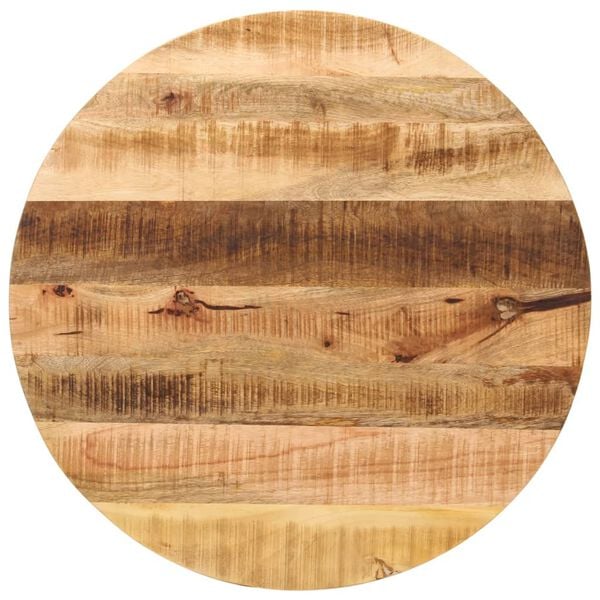 vidaXL Table Top Natural Solid rough mango wood Medium Table Top Round