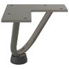 vidaXL Hairpin Table Leg Natural steel Solid powder-coated steel Small