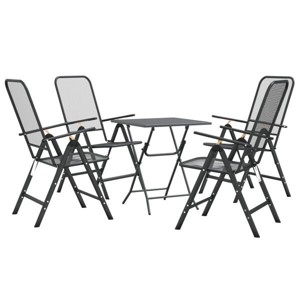 vidaXL Garden Dining Set Anthracite