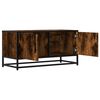 vidaXL TV Cabinet Smoked Oak Engineered wood, Metal Medium TV Cabinet