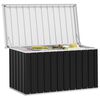 vidaXL Storage Box Anthracite Galvanized steel, plastic Medium