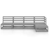 vidaXL Garden Lounge Set Gray Solid pinewood Standard Modular