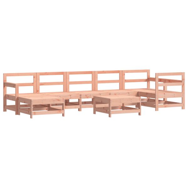vidaXL Garden Lounge Set Natural wood Solid Douglas wood Large Modular