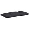 vidaXL Pallet Cushion Set of 3 Black 100% polyester Standard