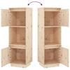 vidaXL Highboard Solid pine wood (untreated) Large Highboard Rectangular