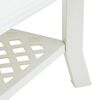 vidaXL Coffee Table White Plastic 35.4 x 23.6 x 18.1 in Durable
